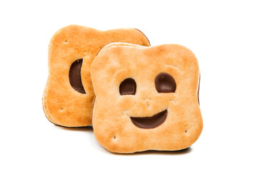 cookie smilie isolated