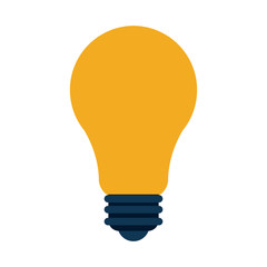 lit lightbulb icon image vector illustration design 