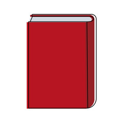 closed book with blank cover icon image vector illustration design 