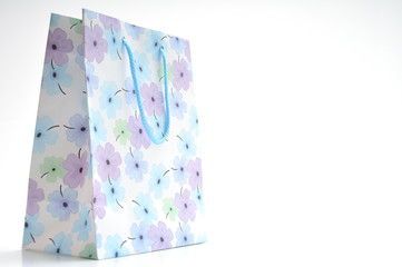 paper shopping bag isolated