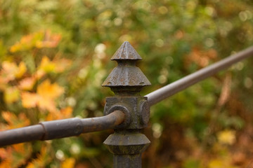 Old steel railings