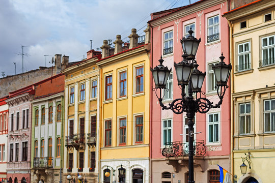 Ploscha Rynok Street In Lviv