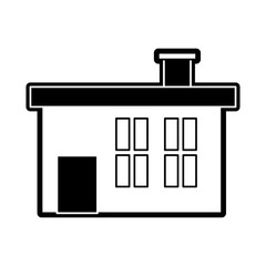 house icon over white background vector illustration