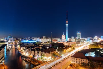 Gardinen Die beste Aussicht auf Berlin am Abend © velishchuk