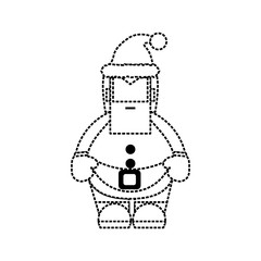avatar santa claus icon over white background vector illustration