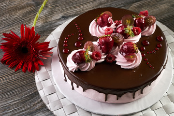 Fruit cake with mixed fruits