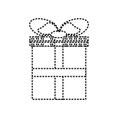 gift box icon over white background vector illustration