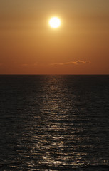 Abenddämmerung am Meer