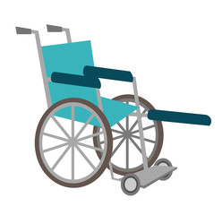 Fototapeta na wymiar Empty medical wheelchair