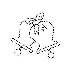 bells icon over white background vector illustration