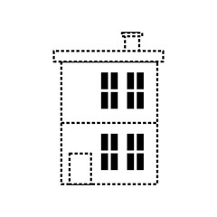 house icon over white background vector illustration