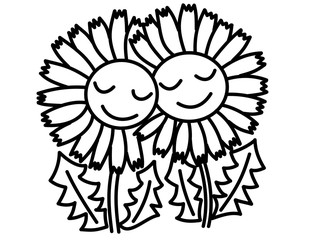 たんぽぽ(顔、双子)