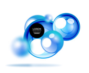 Glass bubble banner template