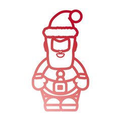 avatar santa claus icon over white background vector illustration