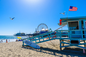 Santa Monica Beach, Los Angeles, California, USA