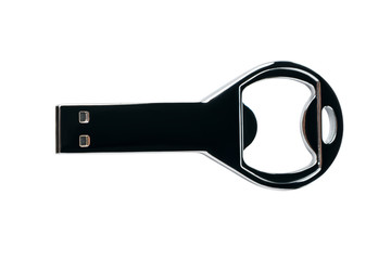 flash card in the form of beer openers on white isolated background