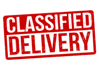 Classified delivery sign or stamp