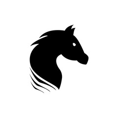 Fototapeta na wymiar black horse icon