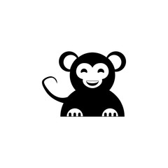cute monkey icon