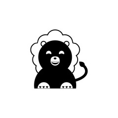 cute lion icon