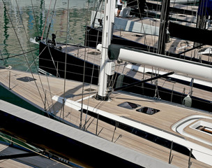 Sailboats in the marina