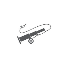 spinning fishing rod icon