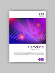 Naklejka premium Book Cover Design Template in A4 format