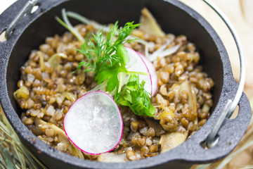  buckwheat porridge with meat