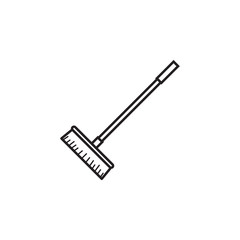 Mop brush icon