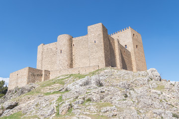 Fototapeta na wymiar Segura de la Sierra castle, Jaen, Spain