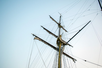 Fototapeta premium Boat Mast in the sky