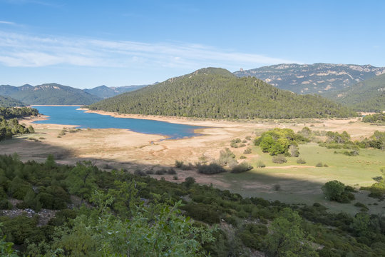 Rodriguez de la fuente lookout, Tranco reservoir, Cabeza de la vi&ntilde;a Island, Cazorla, Jaen, Spain