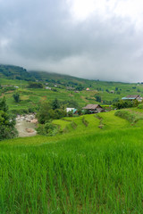 Fototapeta na wymiar Rural Vietnam. Countryside landscape in SaPa province, Vietnam