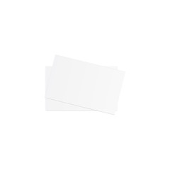 Blank Name card mockup vector on white background. Mockup concept