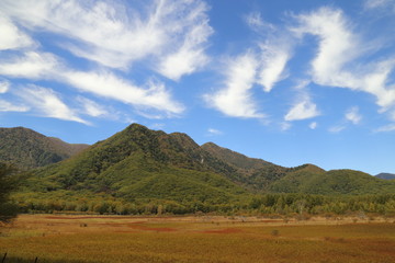 The Odashirogahara Marshland in Oku-Nikko, Tochigi Prefecture, Japan