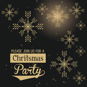 Christmas part invitation card icon vector illustration graphic design