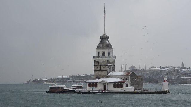 Maiden's Tower (Leander's Tower) in Istanbul, Turkey