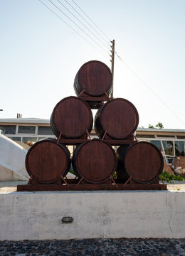 Wine museum and vinery Koutsouyanopoulos, Santorini.