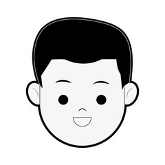 Happy Boy cartoon icon image vector illustration design