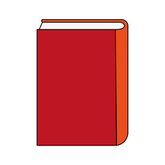 closed book with blank cover icon image vector illustration design
