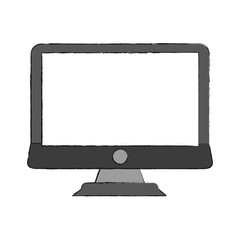 Pc monitor screen icon vector illustration graphic design