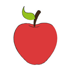 apple fruit icon image vector illustration design