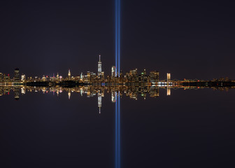 New York City Skyline Reflections Memorial 
