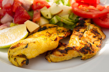 escalopes de poulet grillée