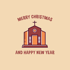 Merry christmas icons and elements design