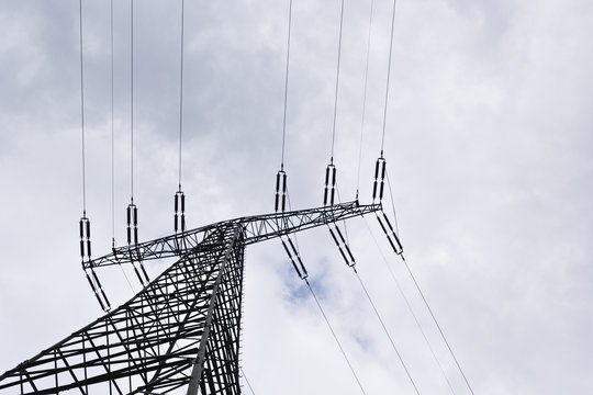 Powerpole and power lines