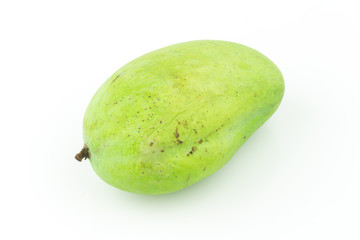 Sweet mango green isolated on white background