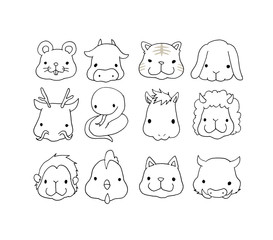 十二支 イラスト