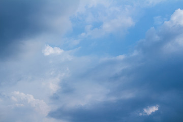 Blue Sky And Clouds. before rain
