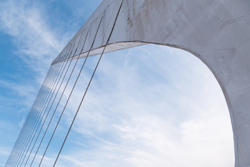 Fototapeta premium Puerto Madero and the Puente de la mujer in Buenos Aires, Argentina
